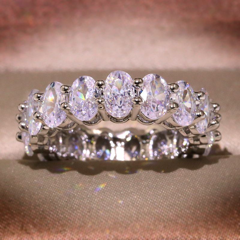 Iced Out Wedding Band