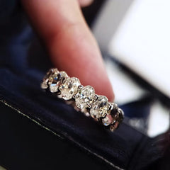 Iced Out Wedding Band