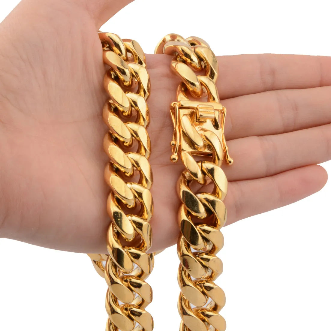 18k Gold Plated Miami Cuban Link (8–18mm)