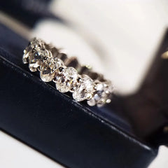 Iced Out Wedding Band