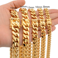 18k Gold Plated Miami Cuban Link (8–18mm)