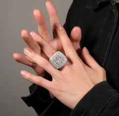 Iced Out Custom Letter Ring
