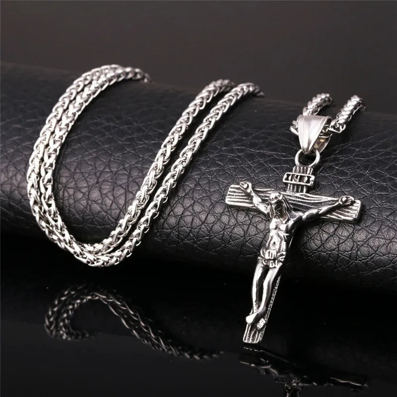 Jesus Cross Pendant & Necklace