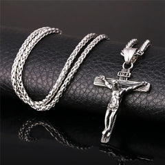 Jesus Cross Pendant & Necklace