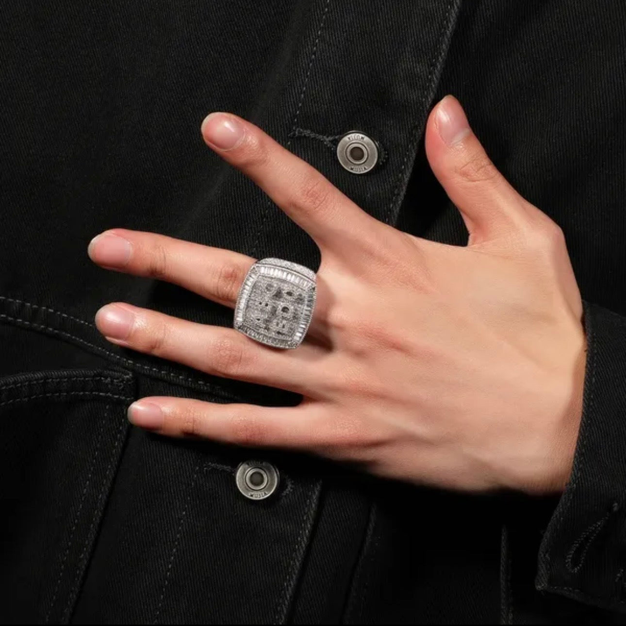 Iced Out Custom Letter Ring