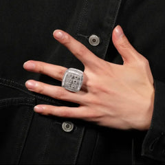 Iced Out Custom Letter Ring