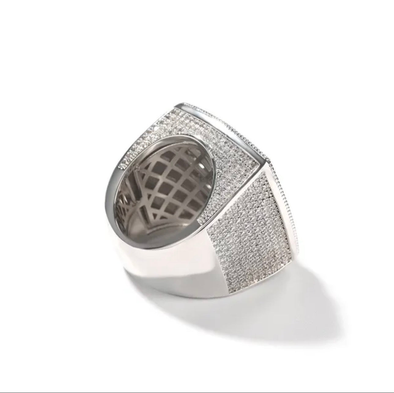 Iced Out Custom Letter Ring