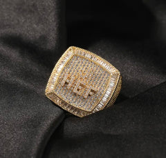 Iced Out Custom Letter Ring