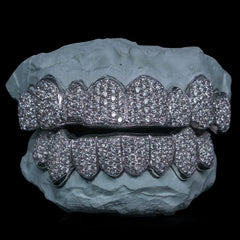 Silver Moissanite Grillz (Custom)