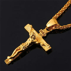 Jesus Cross Pendant & Necklace