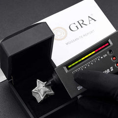 VVS Moissanite Diamond Star Ring