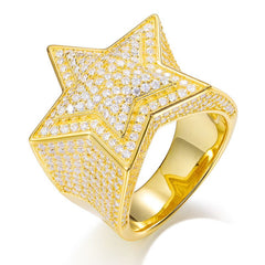VVS Moissanite Diamond Star Ring