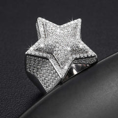 VVS Moissanite Diamond Star Ring