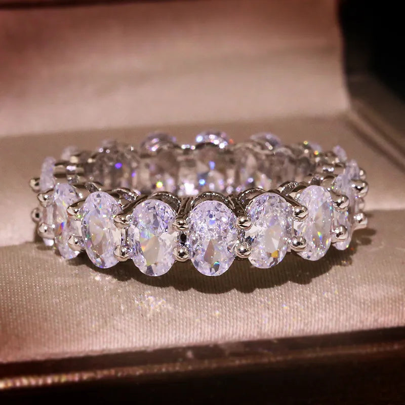 Iced Out Wedding Band