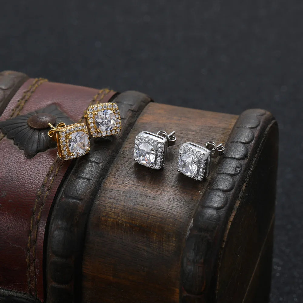 Square Stud Earrings