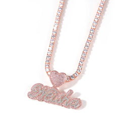 Custom Iced Out Name Pendant & Necklace