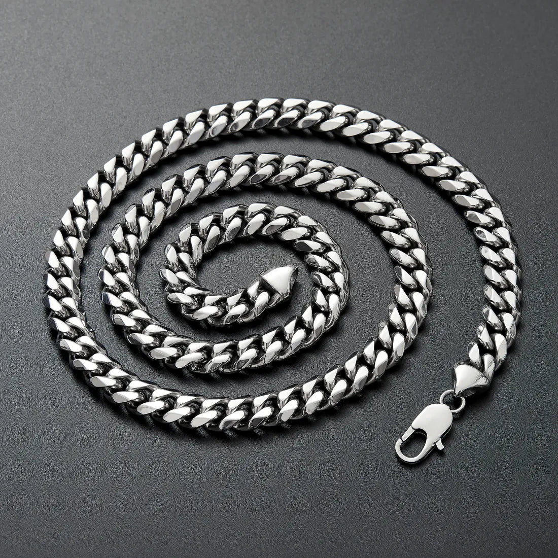 Silver Cuban Link Chain 6/8/10/12mm