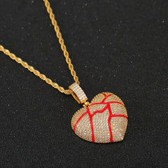 Lava Heart Pendant & Necklace 