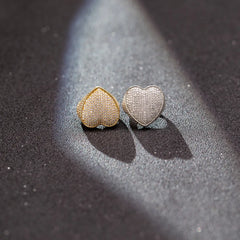 Iced Out Heart Ring