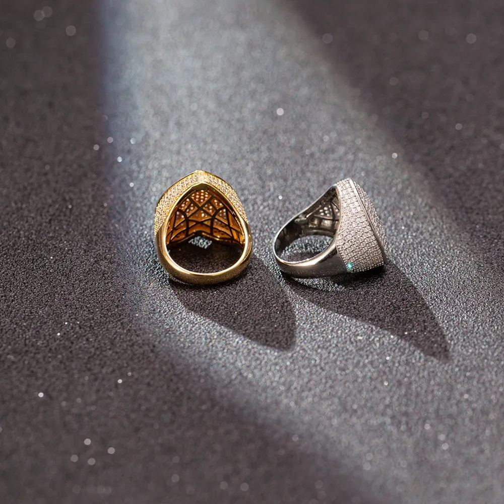 Iced Out Heart Ring