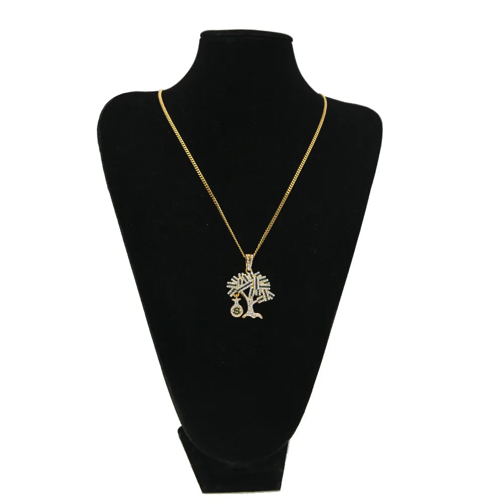Money Tree Pendant & Necklace – Gold or Silver