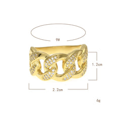 Cuban Circle Ring