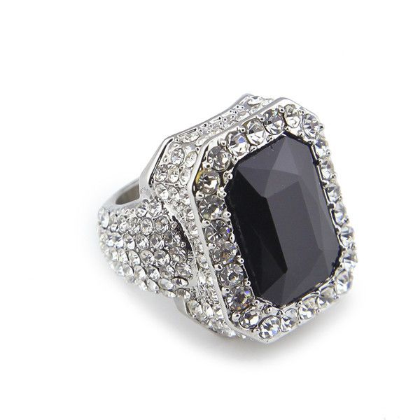 Iced Out Ruby Ring – Red, Black, Blue, or Green