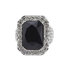Iced Out Ruby Ring – Red, Black, Blue, or Green