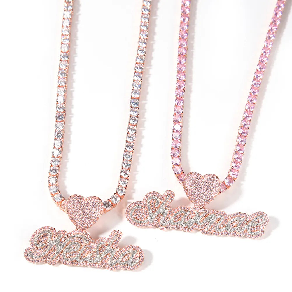 Custom Iced Out Name Pendant & Necklace