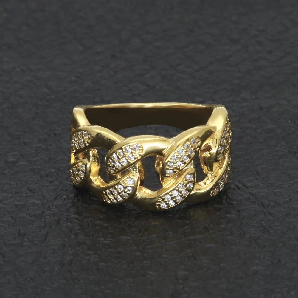 Cuban Circle Ring