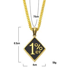 1 Percenter Pendant & Necklace