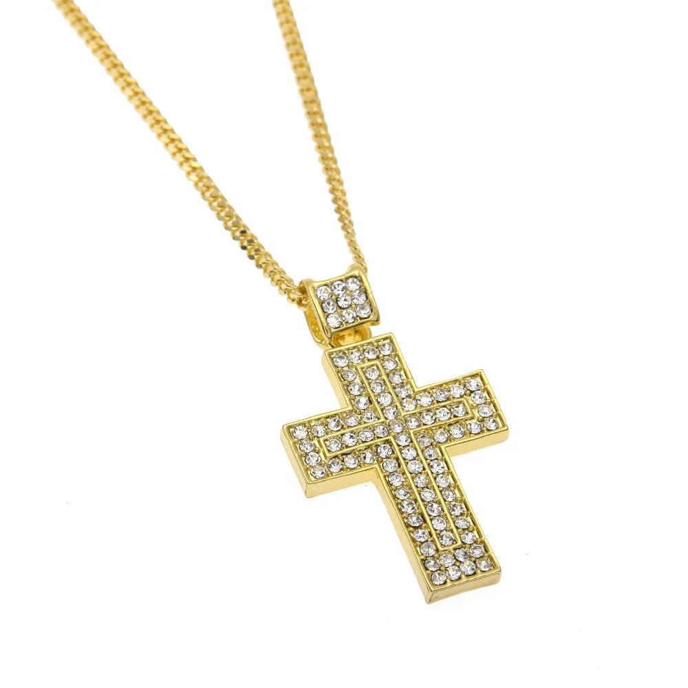 Iced Out Cross & Necklace