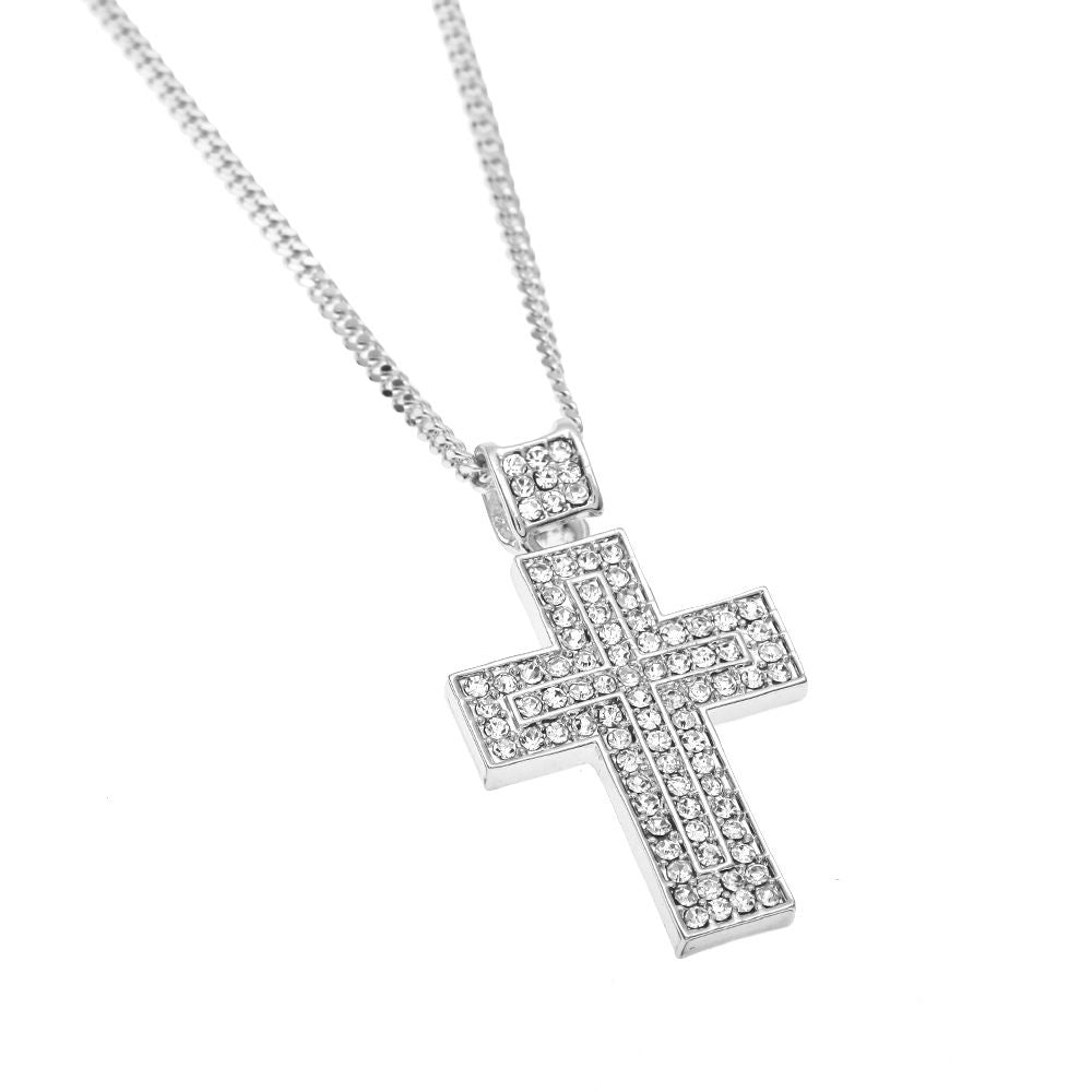 Iced Out Cross & Necklace