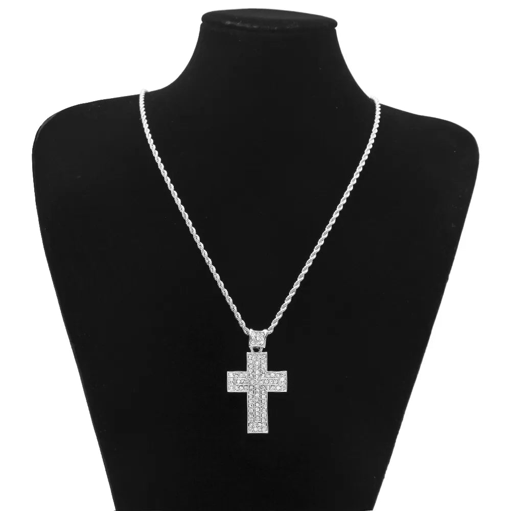 Iced Out Cross & Necklace