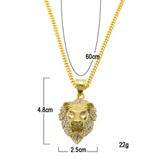 Lion Head Pendant & Necklace