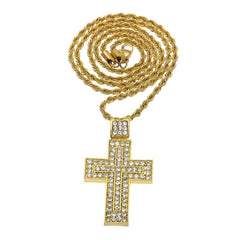 Iced Out Cross & Necklace