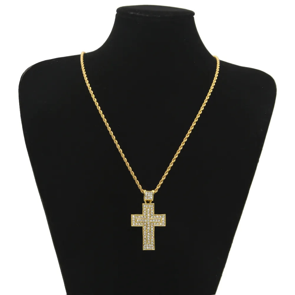 Iced Out Cross & Necklace