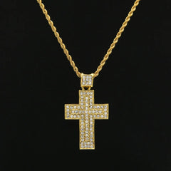Iced Out Cross & Necklace