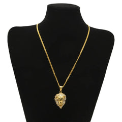 Lion Head Pendant & Necklace