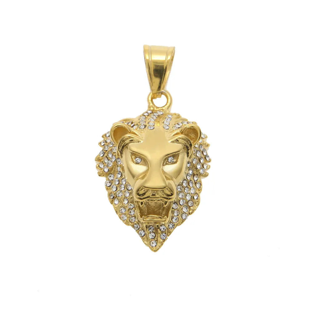 Lion Head Pendant & Necklace