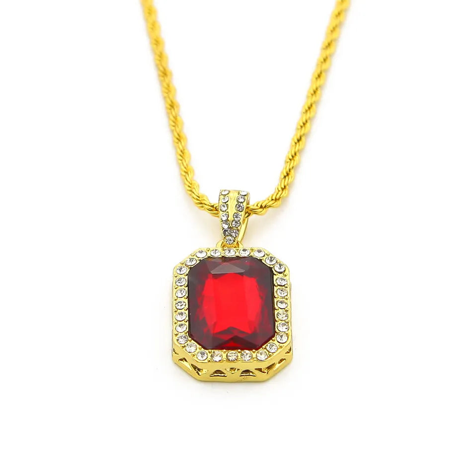 3-Piece Gem Angel & Jesus Pendant Set