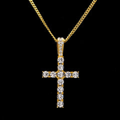 Iced Out Cross & Necklace