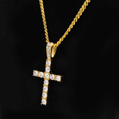 Iced Out Cross & Necklace