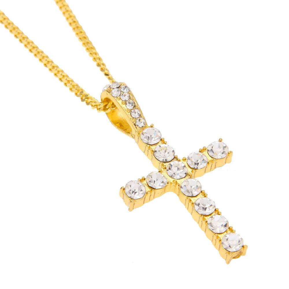 Iced Out Cross & Necklace