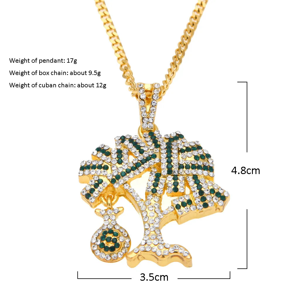Money Tree Pendant & Necklace – Gold or Silver