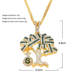 Money Tree Pendant & Necklace – Gold or Silver