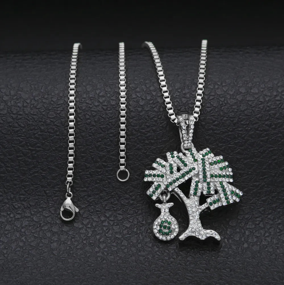 Money Tree Pendant & Necklace – Gold or Silver