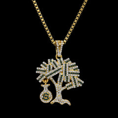 Money Tree Pendant & Necklace – Gold or Silver