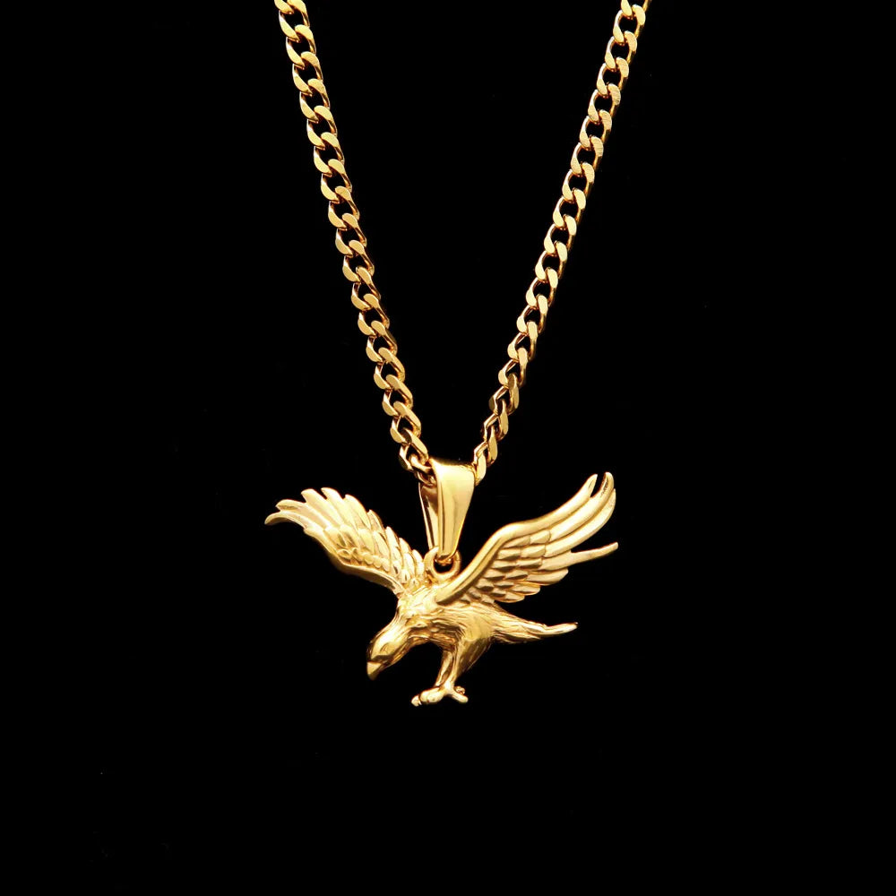 Eagle Pendant and Necklace