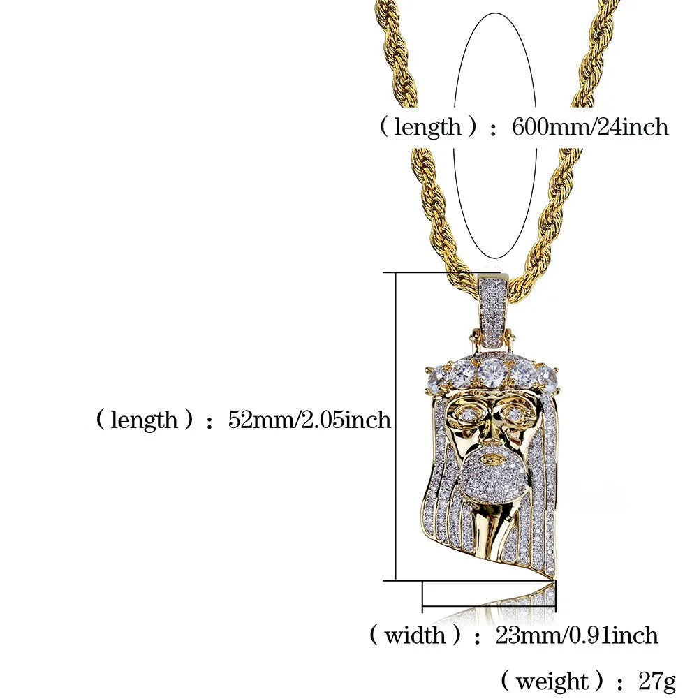 Iced Out Jesus Piece & Necklace
